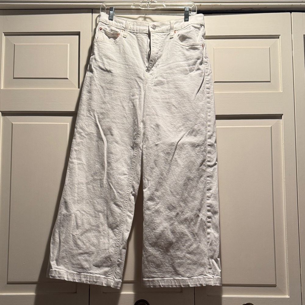 Gap high rise stride ankle White Wide-Leg Women’s Jeans